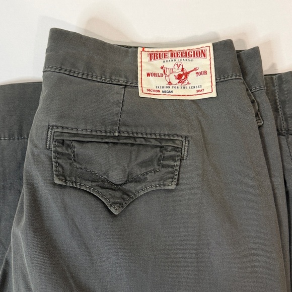 True Religion Megan Flare Trouser - Army Green - Picture 8 of 16